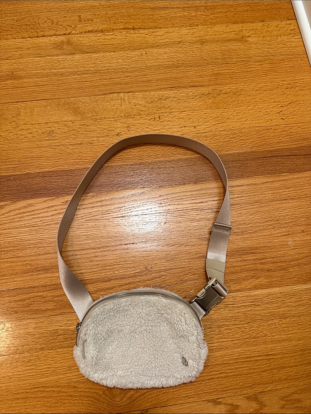 lululemon athletica Cream Sherpa Belt Bag